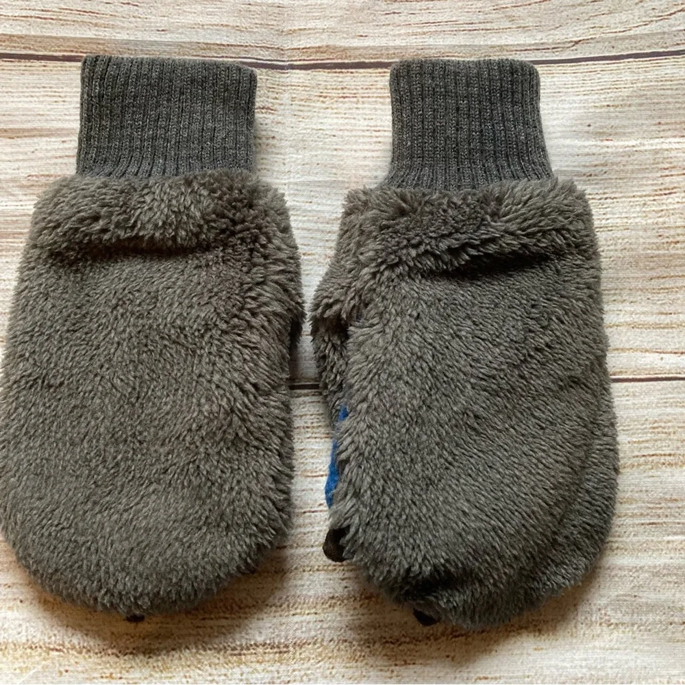 baby Gap Sherpa Fleece Paw Mittens Size Medium / Large
